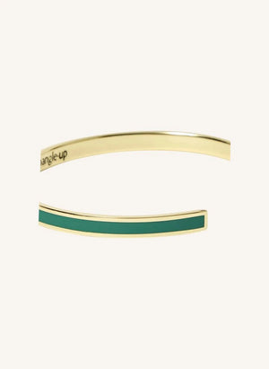 Bangle Up - Emerald green cuff