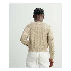 Bompard - Knitted Cashmere Cardigan | Cream