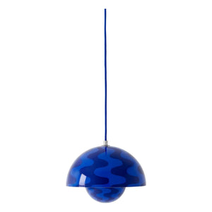 & Tradition - Flowerpot VP1 Desenli sarkıt lamba, Verner Panton | Kobalt