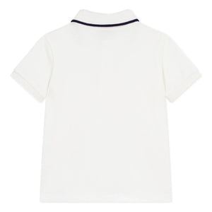 Petit Bateau - Organic Cotton Polo T-Shirt | White