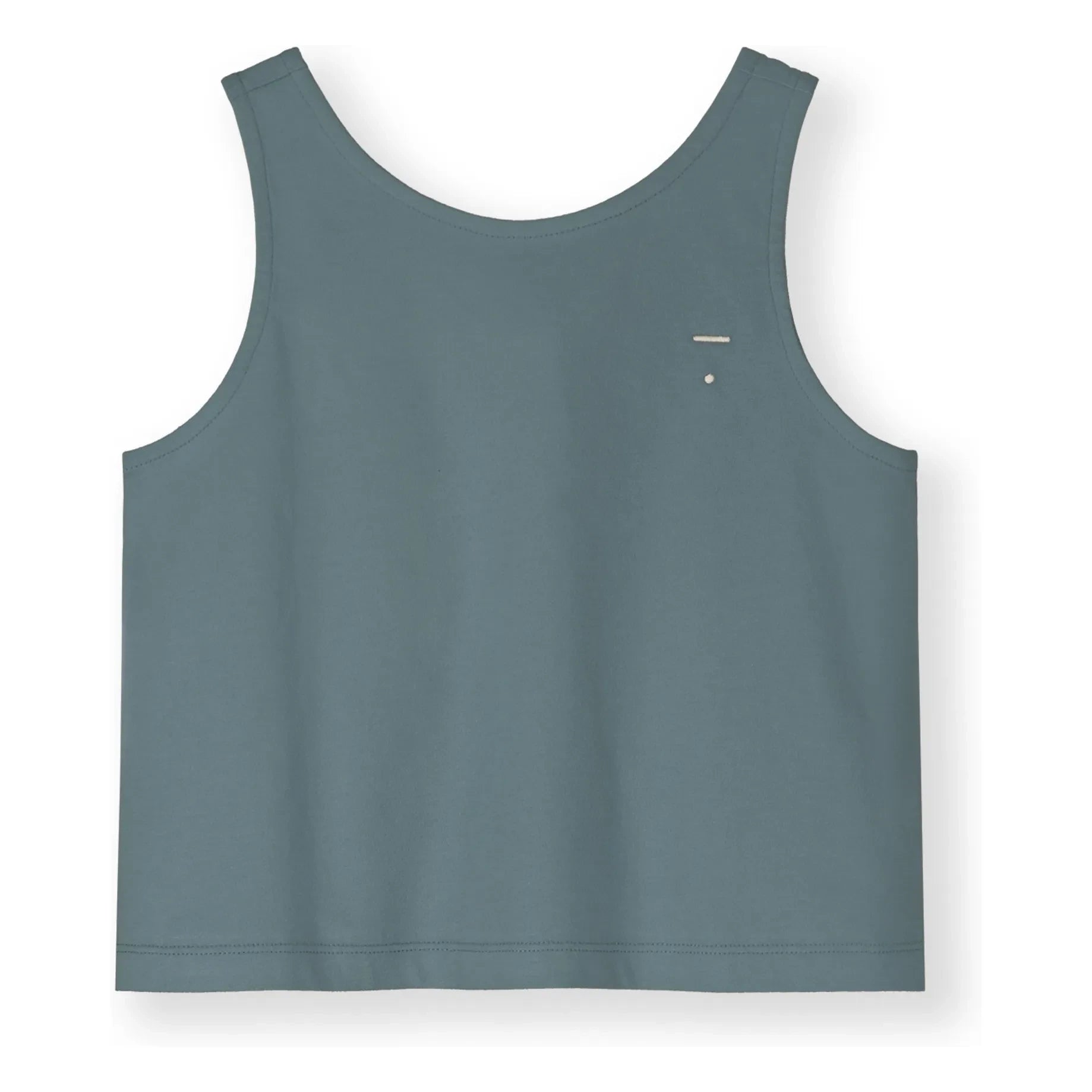 Gray Label - Box-Shaped Organic Cotton Top | Gray Blue