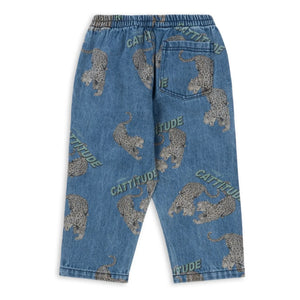 Konges Sløjd - Organic Cotton Cheetahs Mug Jeans | Blue