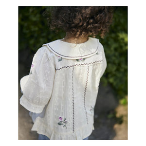Fliink - Dobby Floral Blouse | Ecru