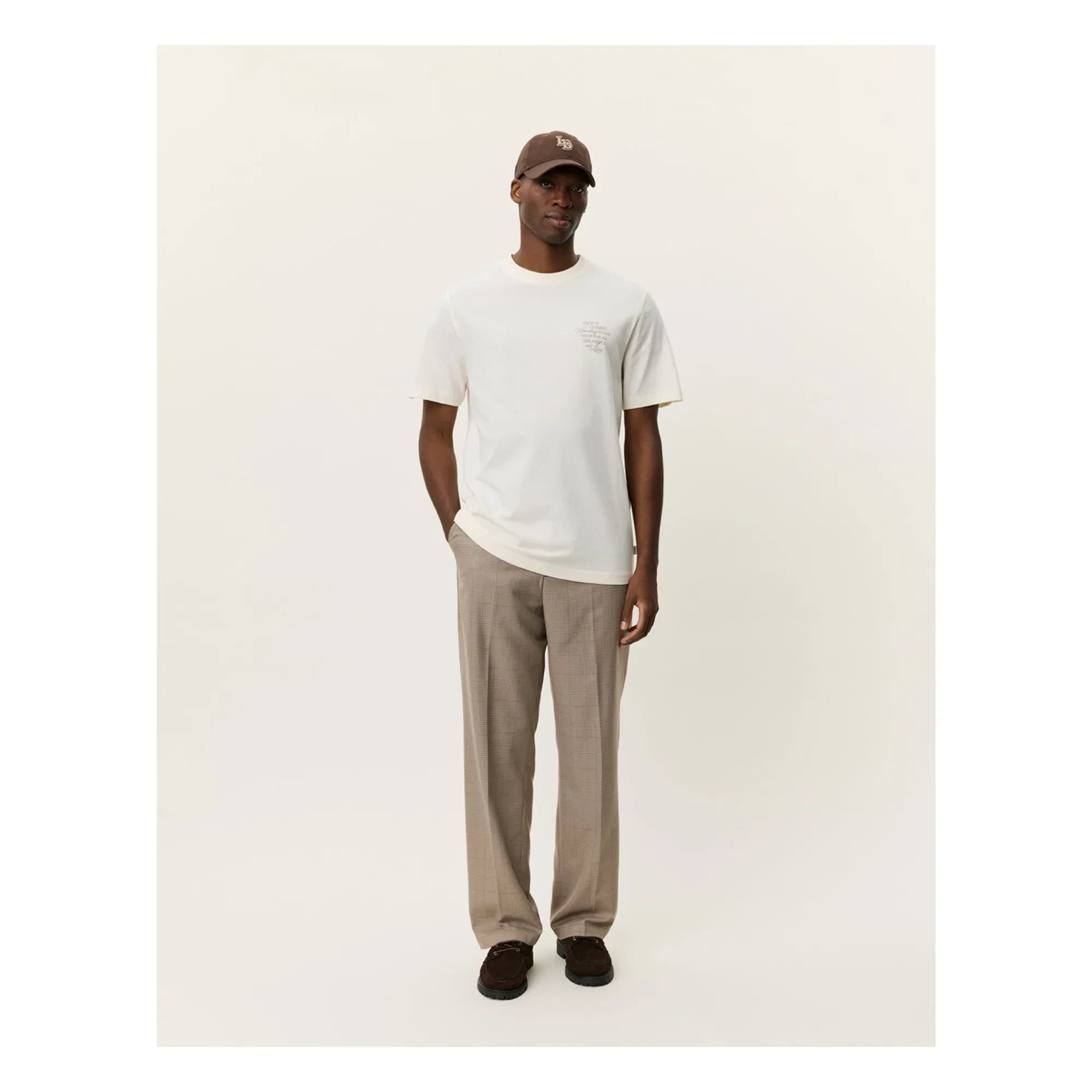 Les Deux - Ben Faience Organic Cotton T-Shirt | Cream