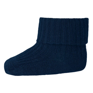 Mp Denmark - Ribbed Wool Socks | Navy Blue