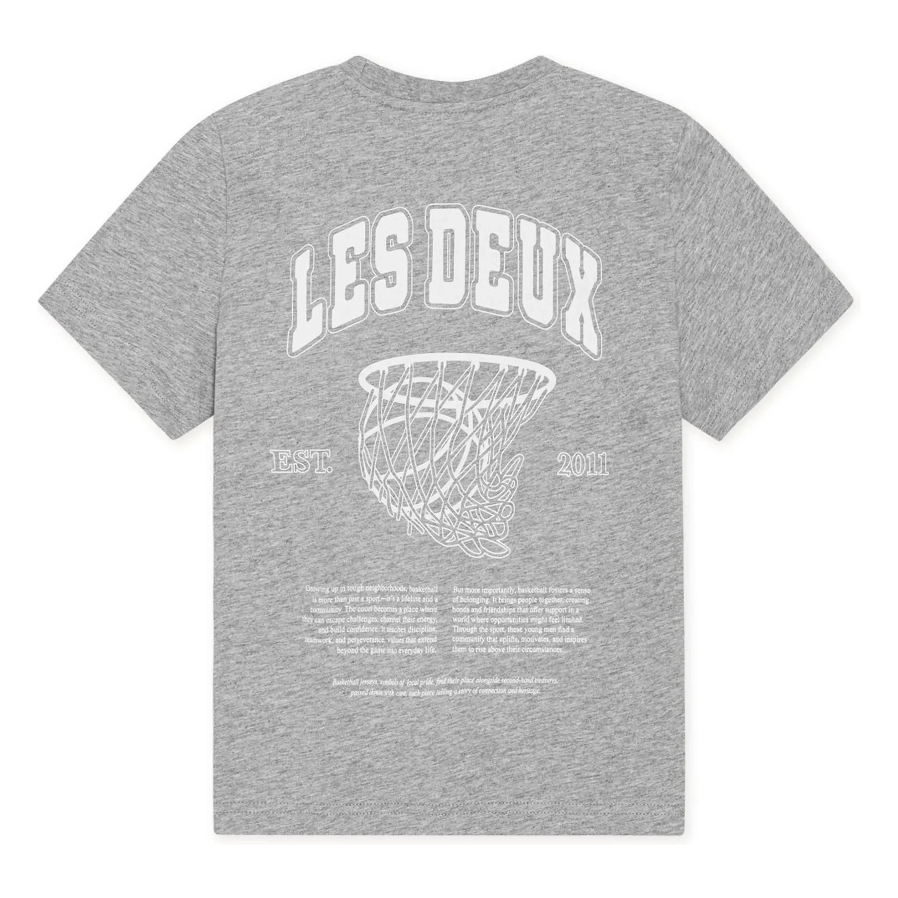 Les Deux - Hoop Organic Cotton T-Shirt | Gray