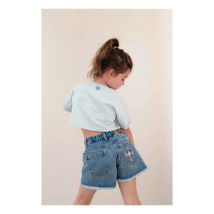 Jenest - Lilou Organic Cotton Denim Shorts | Blue