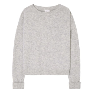 American Vintage - Vitow Alpaca and Wool Boatneck Sweater | Light Heather Gray