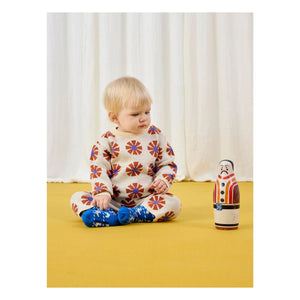 Bobo Choses - Organic Cotton Jacquard Sweater | Beige