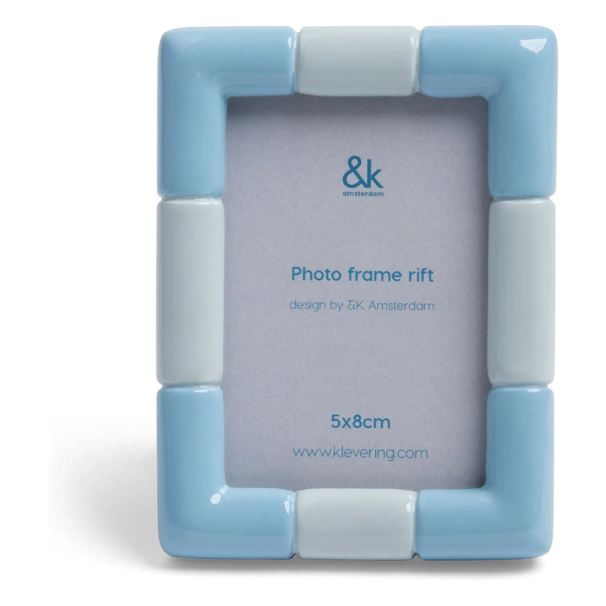 &Klevering - Rift Photo Frame | Ice Blue