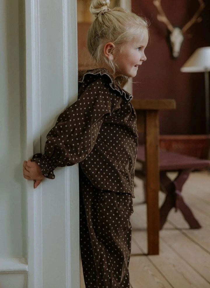 Fliink - Dolly Polka Dot Pants | Brown
