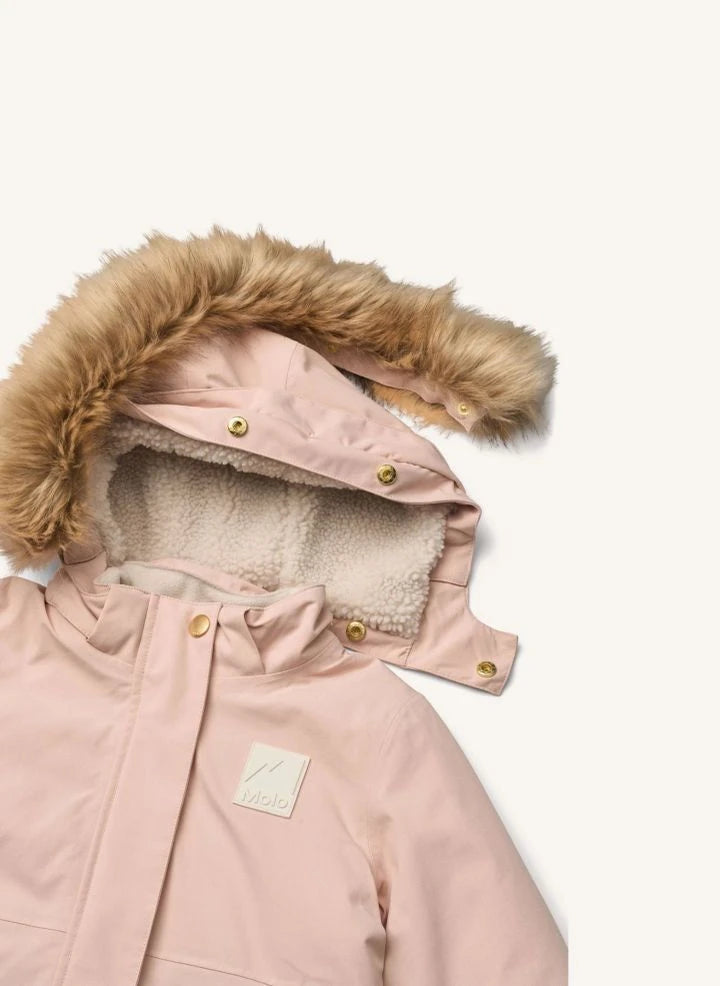 Molo - Peace Hooded Coat | Light Pink