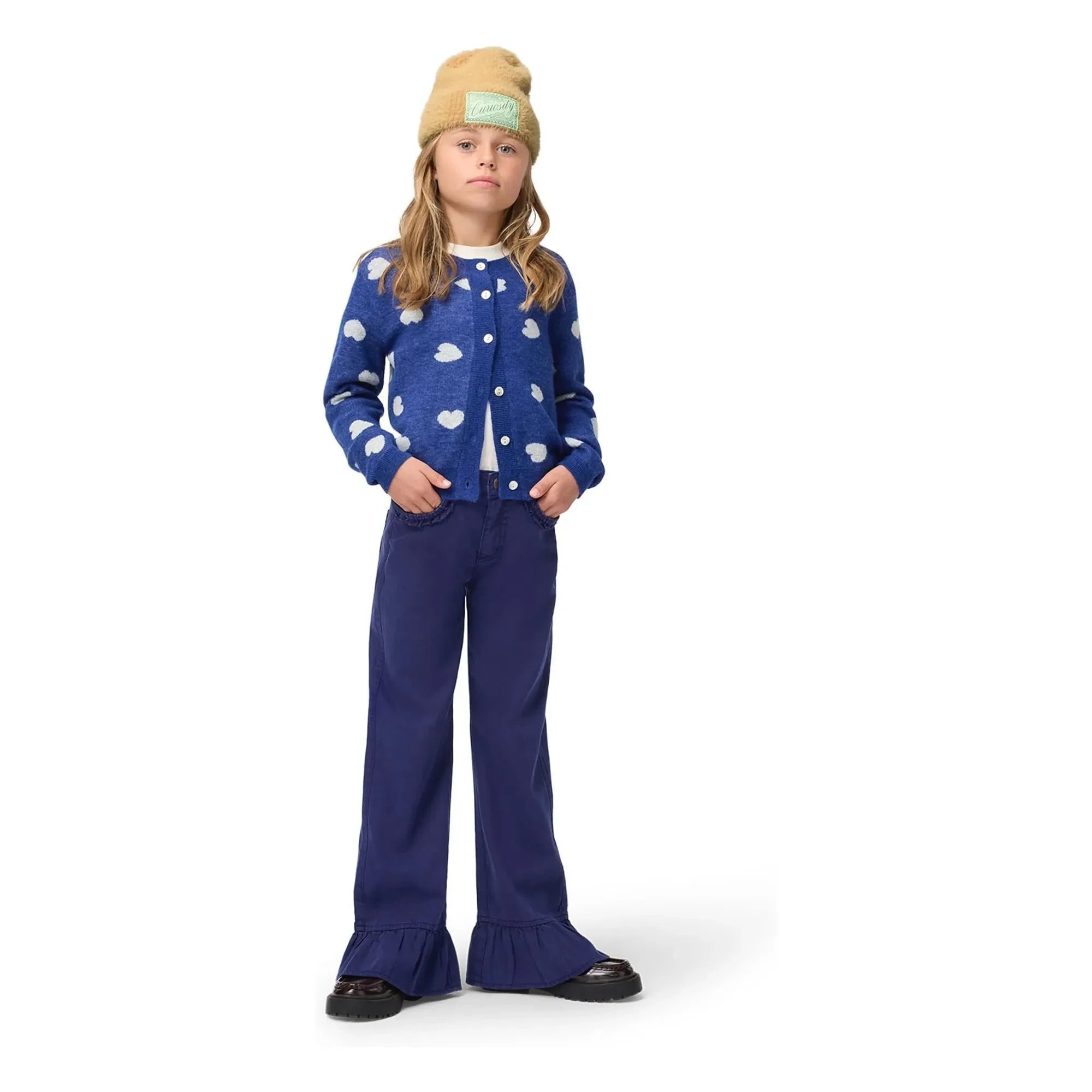Molo - Amara Ruffled Jeans | Navy Blue