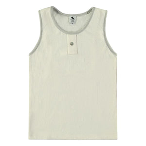 Risu Risu - Organic Cotton Wrestler Tank | Ecru