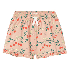 Tinycottons - Cerises Organik Pamuk Şort | Pembe