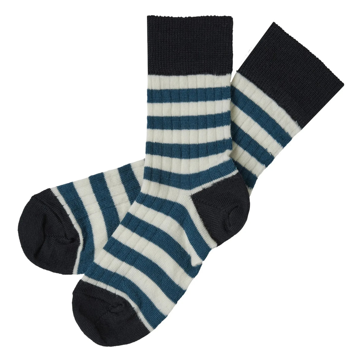 FUB - 2-Pack Striped Wool Sock Set | Blue