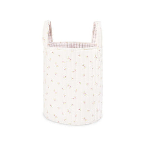 Avery Row Large Quilted Storage Basket - Anemone/Pink Check-Storage Baskets-Anemone/Pink Check- | Natural Baby Shower