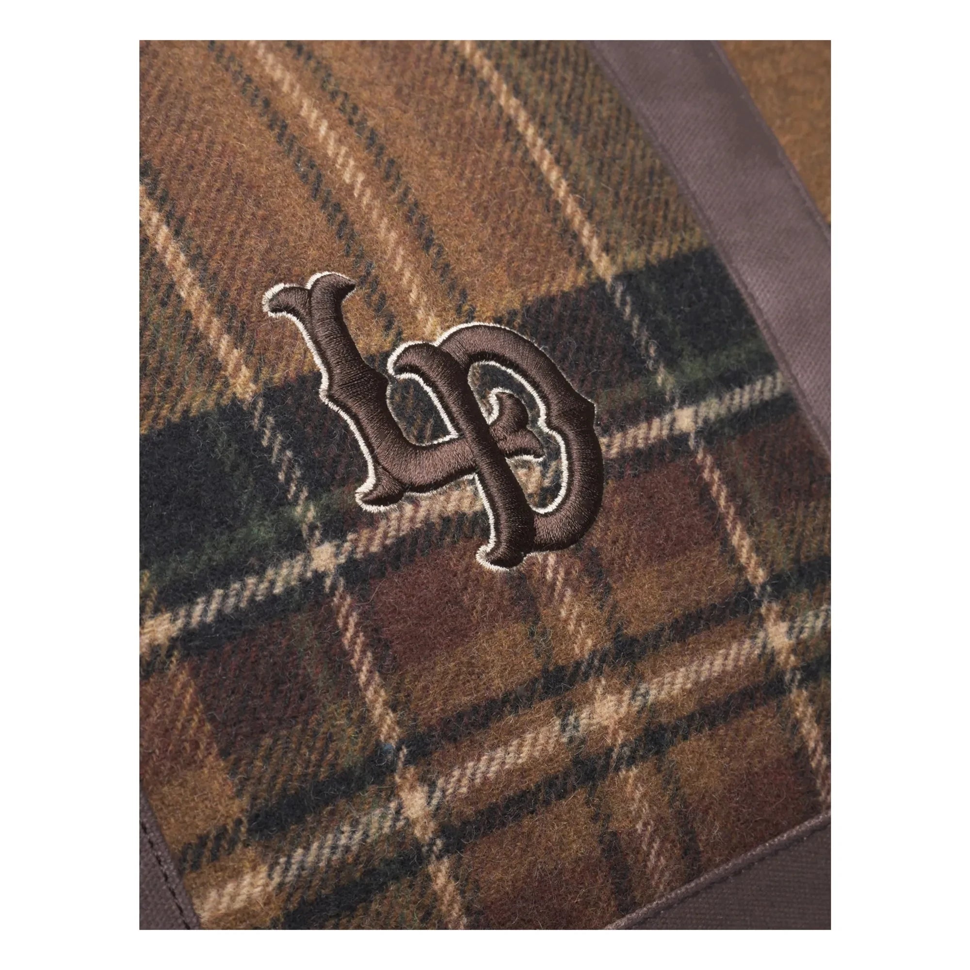 Les Deux - Wesam Check Weekend Wool Plaid Bag | Brown