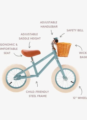 Banwood - First Go 12" Balance Bike | Teal Blue