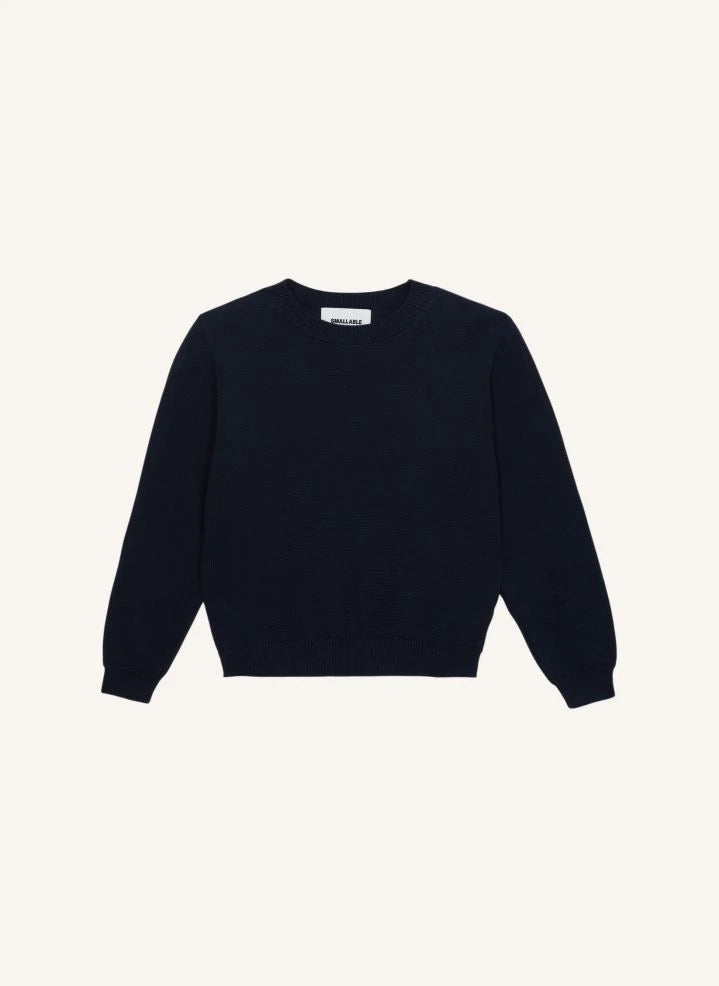Smallable Kid - Organic Cotton Harrington Sweater | Navy