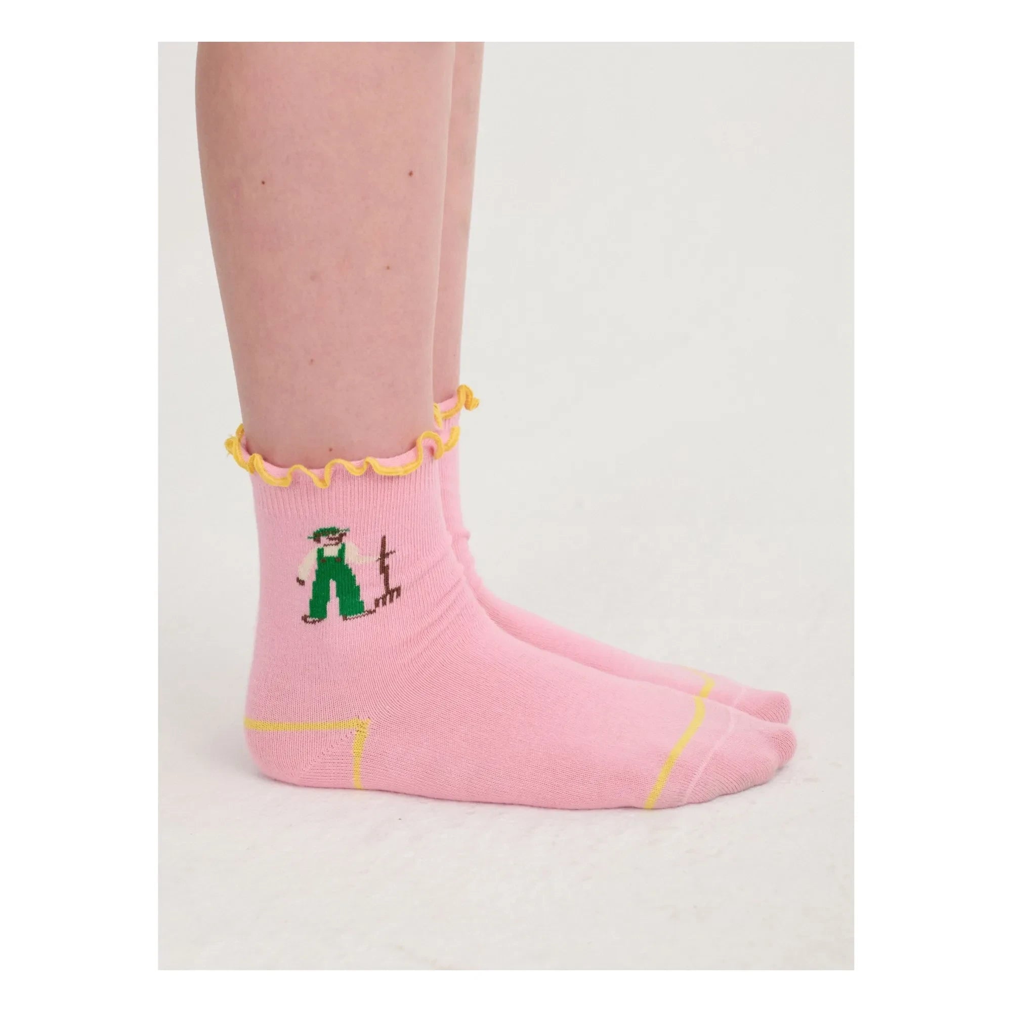 Bobo Choses - Organic cotton farm ruffled socks | Pink