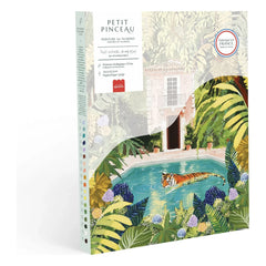 La Petite Épicerie - Poolside Roaring Tiger - Numbered Coloring Kit