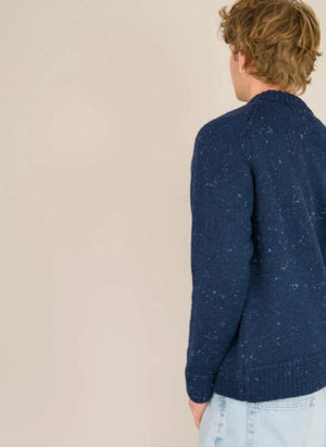 Origin Knitwear - Raglan Thick Wool Sweater | Dark Blue