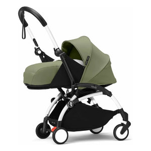 Stokke® - YOYO³ 0+ newborn stroller White chassis | Olive