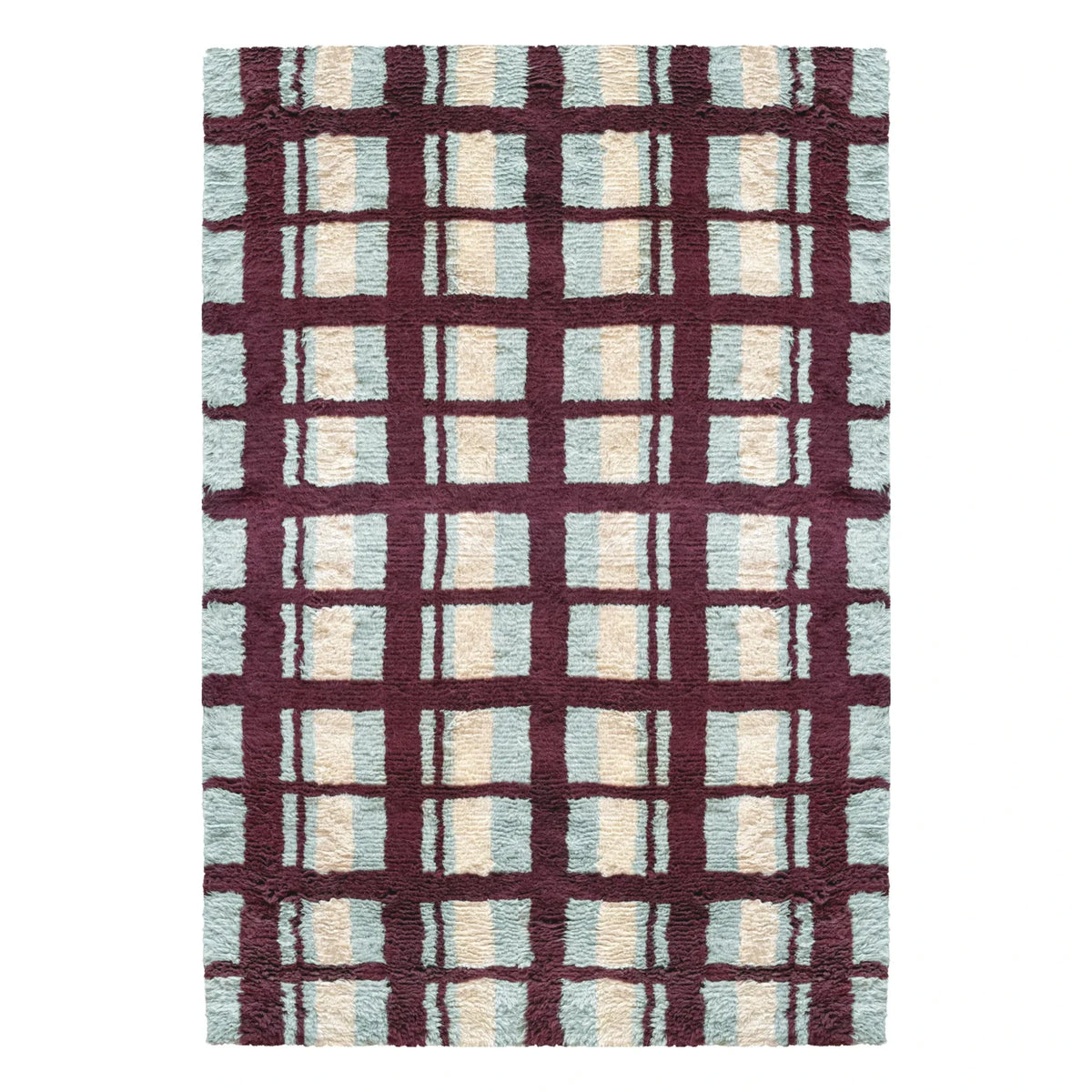 Layered - Arbor wool rug, Evelina Kroon | Burgundy