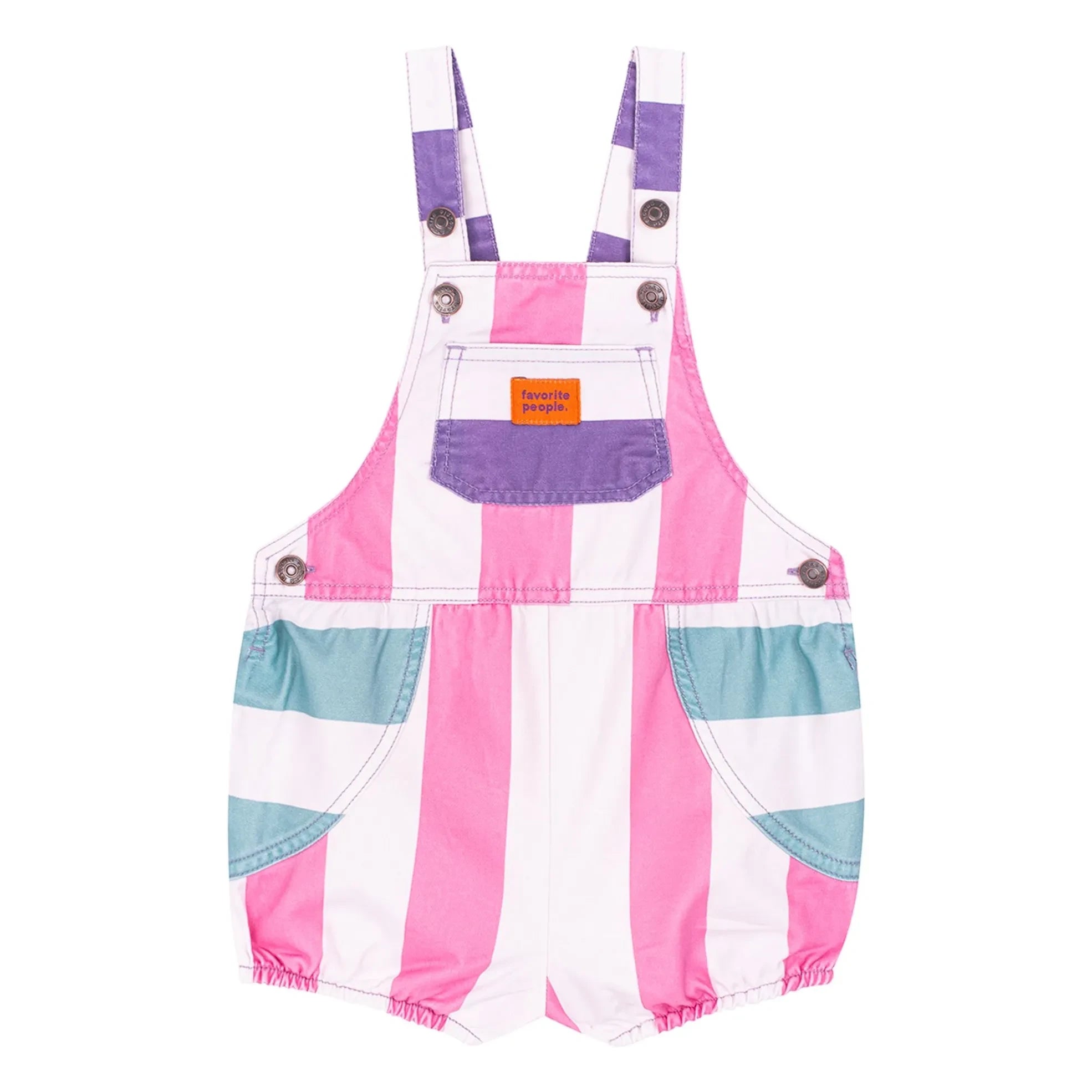Favorite People - Amore Striped Romper | Pink