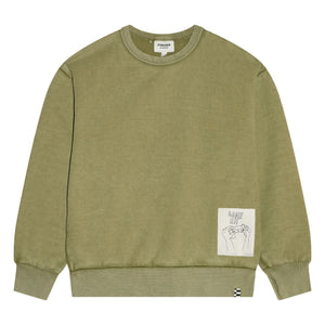 Finger in the Nose - Blow Organic Cotton Sweatshirt | Khaki