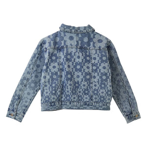 Fabula - Floral Denim Jacket | Light Blue