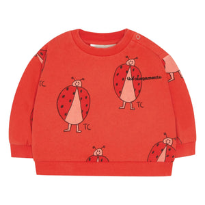The Campamento - Baby Girl Ladybug Sweatshirt | Red