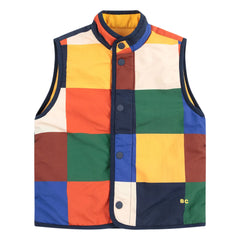 Bobo Choses - Sleeveless Double-Sided Recycled Fiber Jacket | Yellow