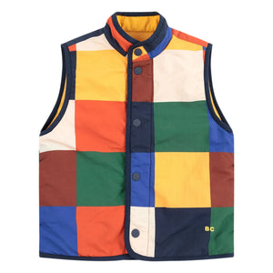 Bobo Choses - Sleeveless Double-Sided Recycled Fiber Jacket | Yellow