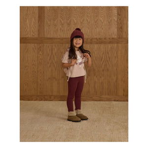 Rylee + Cru - Pointelle Leggings | Burgundy