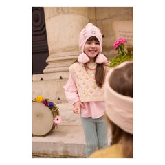 Louise Misha - Isolina tassel hat | Pale Pink