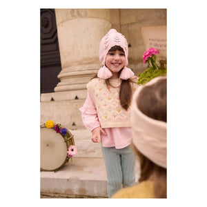 Louise Misha - Isolina tassel hat | Pale Pink