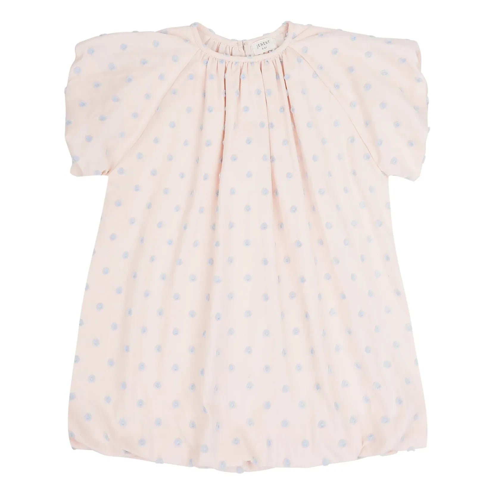 Jenest - Bella Pois Cotton Organic Balloon Dress | Light Pink