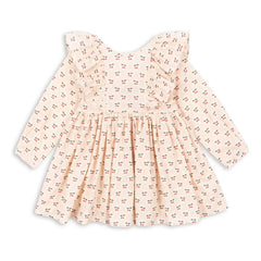 Konges Sløjd - Cianna Cherry Organic Cotton Dress | Powder Pink