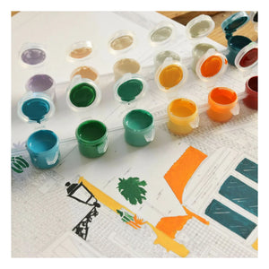 La Petite Épicerie - Coloring Set - Vero Illustrates’ Lisbon Tram