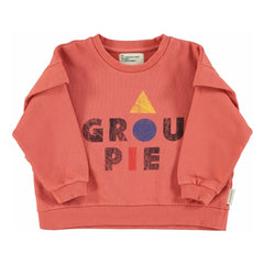 Piupiuchick - Groupie Organic Cotton Ruffled Sweatshirt | Coral