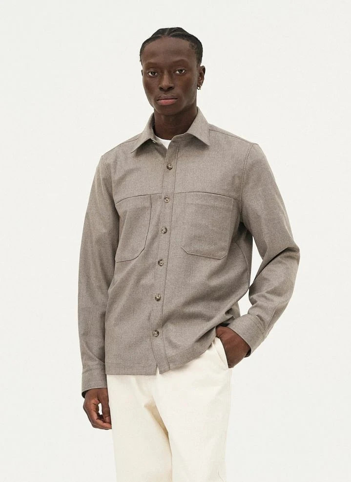 Noyoco - Ottawa Virgin Wool Shirt Jacket | Natural