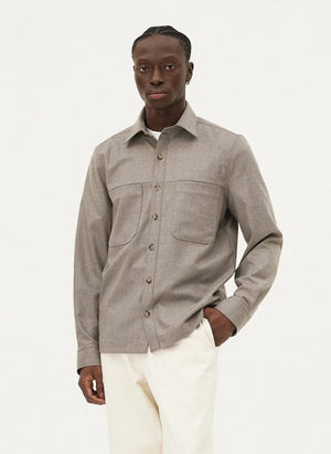 Noyoco - Ottawa Virgin Wool Shirt Jacket | Natural