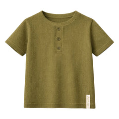 Lililotte - Jersey T-shirt Téo Organic Cotton | Olives