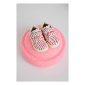 bisgaard - Striped Scratched Sneakers | Red