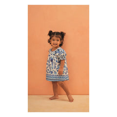 Fabula - Jardin de Fleurs Romper | Blue