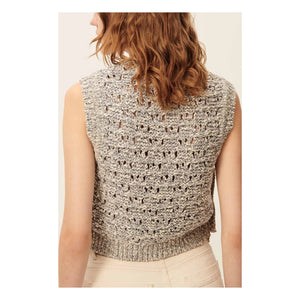 Sessùn - Maranhao Sleeveless Sweater | Gray Blue