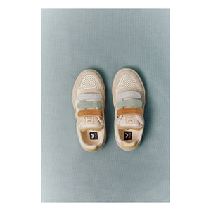 Veja - Veja x Bonpoint Small V-90 Leather Sneakers | Gray