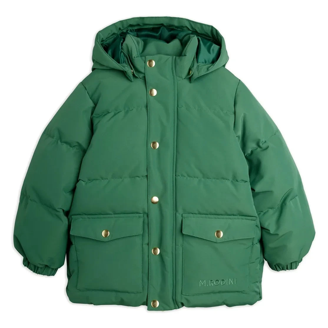 Mini Rodini - Recycled Fiber Puffer Jacket | Green